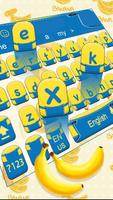 Cute Yellow Cartoon Keyboard Theme ảnh chụp màn hình 1