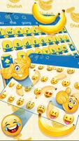 Cute Yellow Cartoon Keyboard Theme ảnh chụp màn hình 2