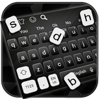 Classic Black White Keyboard Theme icono
