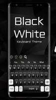 Classic Black White Keyboard Theme Poster