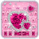 Princess Lovely Pink Diamond Keyboard Theme APK