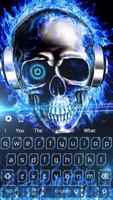 Tech Metallic Flame Skull Keyboard screenshot 3