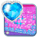 Thème de clavier Blue Crystal Diamond APK