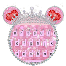 Cute Giltter Micky Bowknot Keyboard APK