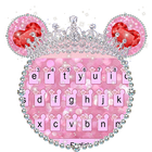 Cute Giltter Micky Bowknot Keyboard icône
