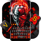 Red Tech Metallic Skull keyboard icon