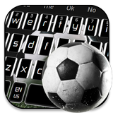 Black White Soccer Keyboard أيقونة