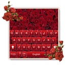 Giltter Red rose keyboard APK