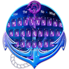 Sapphire Anchor Galaxy Keyboard Theme icône