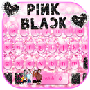 Đen hồng bàn phím Chủ đề black pink APK