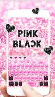 Черный розовый КлавиатурыТема black pink постер