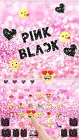 Black pink Keyboard Theme 스크린샷 2
