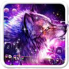 Neon Galaxy Wolf icon