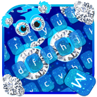 Diamond Sapphire Monster Keyboard Theme icône