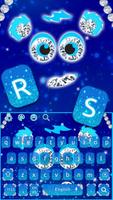 Diamond Sapphire Monster Keyboard Theme capture d'écran 3