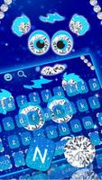 Diamond Sapphire Monster Keyboard Theme Affiche