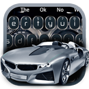 Luxury silver car speedometer keyboard theme APK