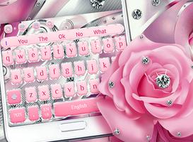 Thème du clavier Silver Diamond Glitter Diamond Affiche