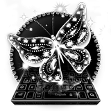 Brillante Diamante Mariposa Teclado icono