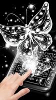 Shiny Diamond Butterfly Keyboard poster