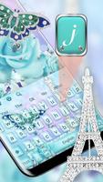Blue love in Paris tower keyboard capture d'écran 3