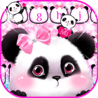 Pink Cute Panda Keyboard icône