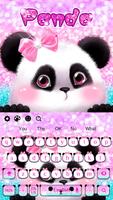 Pink Cute Panda Keyboard capture d'écran 3