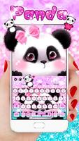 Pink Cute Panda Keyboard capture d'écran 1