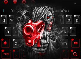 Blood Pistol grim Reaper Keyboard Theme poster