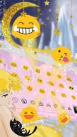 Shiny Diamond Blonde Sailor Moon Keyboard स्क्रीनशॉट 1