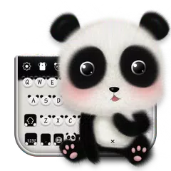 Скачать Cute Panda Baby Keyboard Theme APK