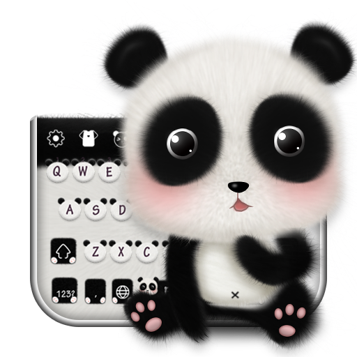 Cute Panda Baby Keyboard Theme