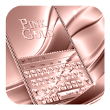 Pink Gold Keyboard أيقونة