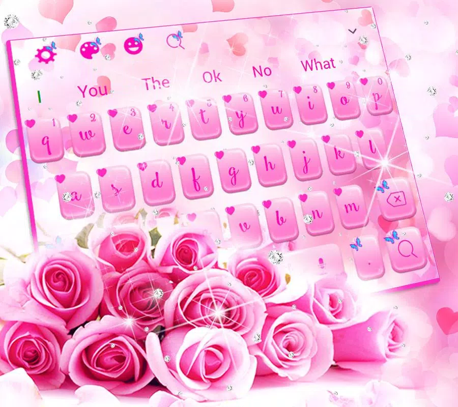 Với mẫu bàn phím hình ảnh tình yêu cành hoa hồng màu hồng, bạn sẽ cảm thấy được tình yêu trong mỗi lần gõ phím. Bạn có thể tải ảnh nền này để tạo nên phong cách mới lạ cho sản phẩm của mình.