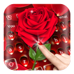 ”Luxury Red Rose Keyboard