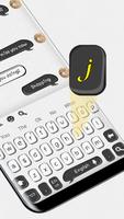 Cartoon SMS White Black Graffiti Keyboard ภาพหน้าจอ 2