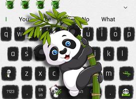 پوستر Love Baby panda keyboard