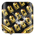 Gold Gunnery Bullet Keyboard ikona
