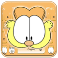 Lazy Orange Cat Keyboard Theme