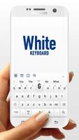 White Keyboard poster