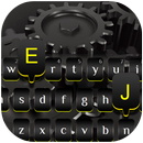 Black Mechanical Engineering Gear Keyboard Theme APK