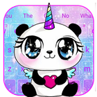 Galaxy Unicorn Panda Emoji Keyboard Theme آئیکن