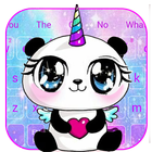 Galaxy Unicorn Panda Emoji toetsenbordthema-icoon