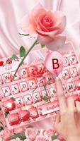 beautiful pink rose keyboard theme capture d'écran 1