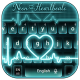 Neon Heartbeat LIVE Keyboard Theme icono