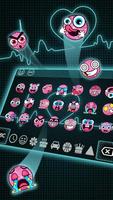 Neon Heartbeat LIVE Keyboard Theme ภาพหน้าจอ 2