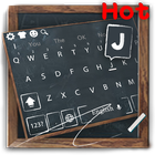 Exquisite blackboard school keyboard theme icône