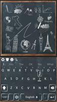 Exquisite blackboard school keyboard theme capture d'écran 3