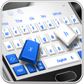 Blue White Keyboard