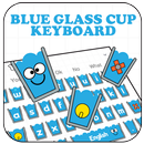 Blue glass cup theme Keyboard APK